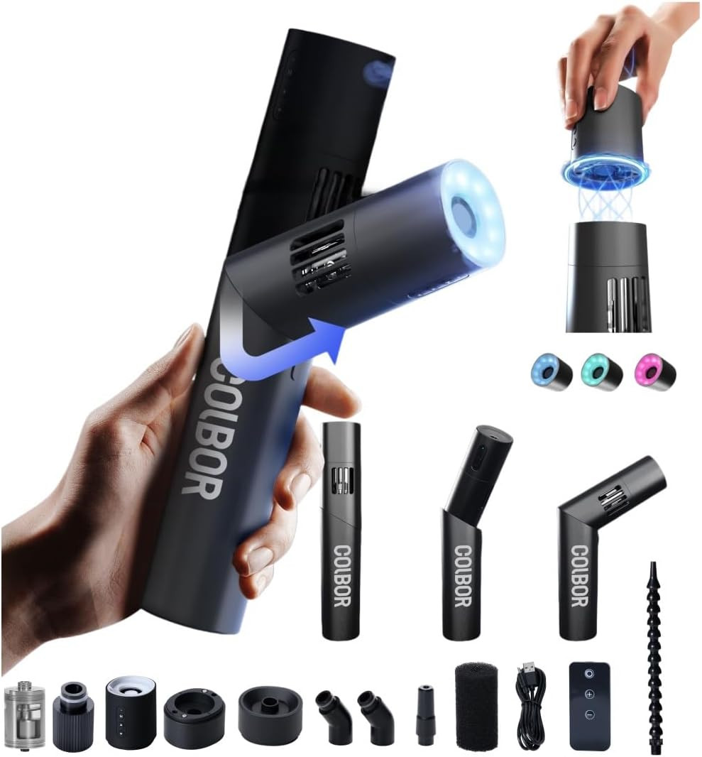 COLBOR CF5 Mini Fog Machine Portable Smoke Machine Fog with Magnetic RGB Color L