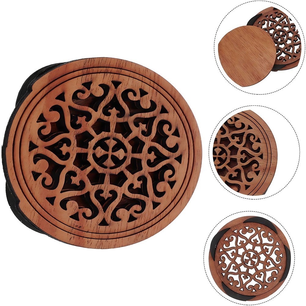 Wood Soundhole Cover for 40 41 Inch Acoustic Guitar with Attractive Design
