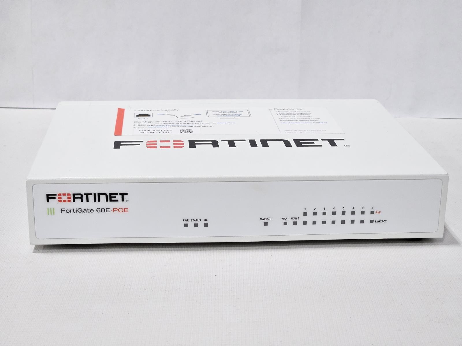 Lot of 10 Fortinet FortiGate 60E-POE FG-60E-POE Firewall Security Appliance