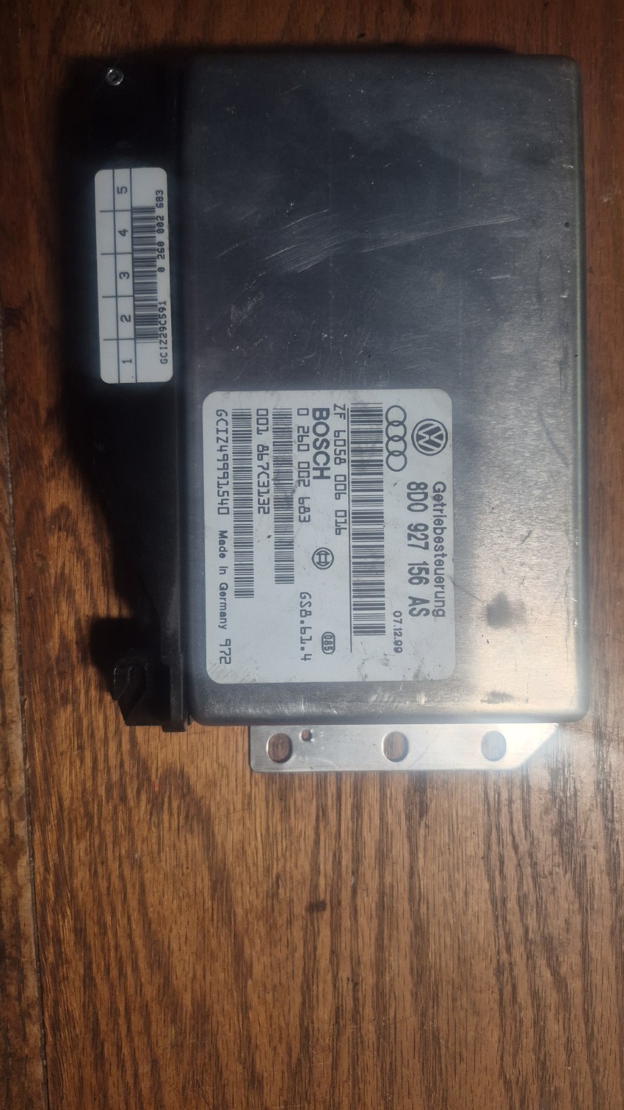 98-02 VW Passat Audi A4 Factory Transmission Control Module Part #8D0 927 156 AS