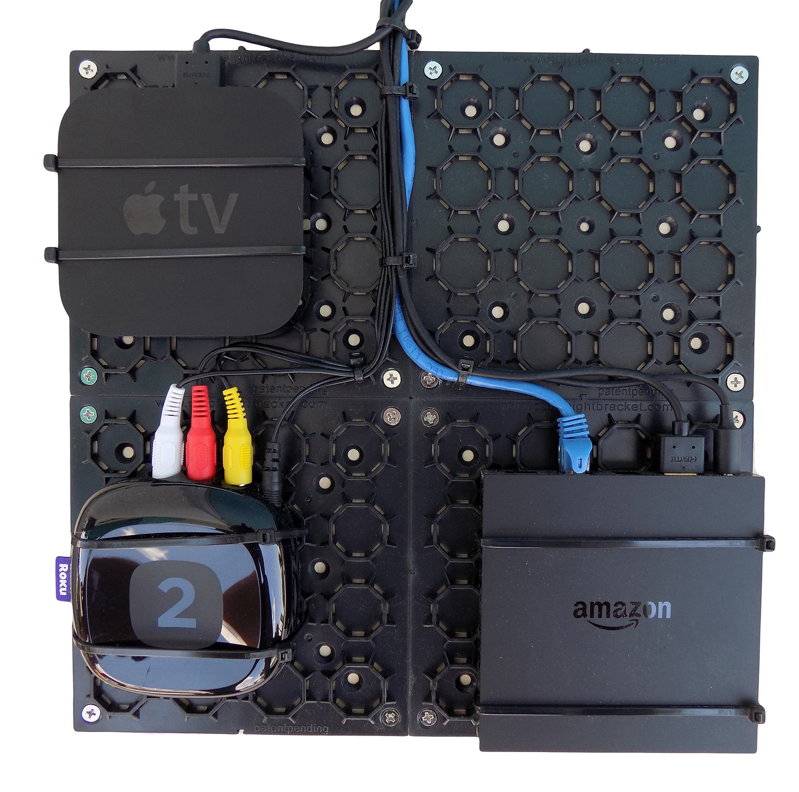 Universal Adjustable Mounting Bracket Kit With Cable Organizer For Flat Panel Tv