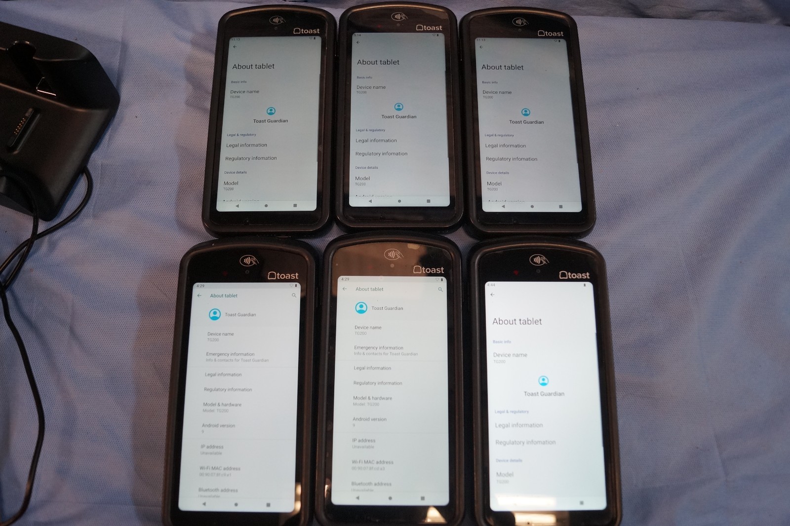 Toast POS Systems Touchscreen Terminal, 6 Handheld System, 3 Printer UNTESTED
