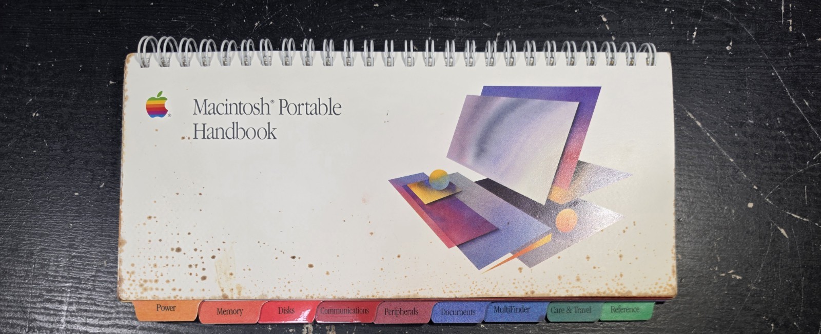 Vintage 1989 Macintosh Portable Spiral Handbook 030-3278-A!