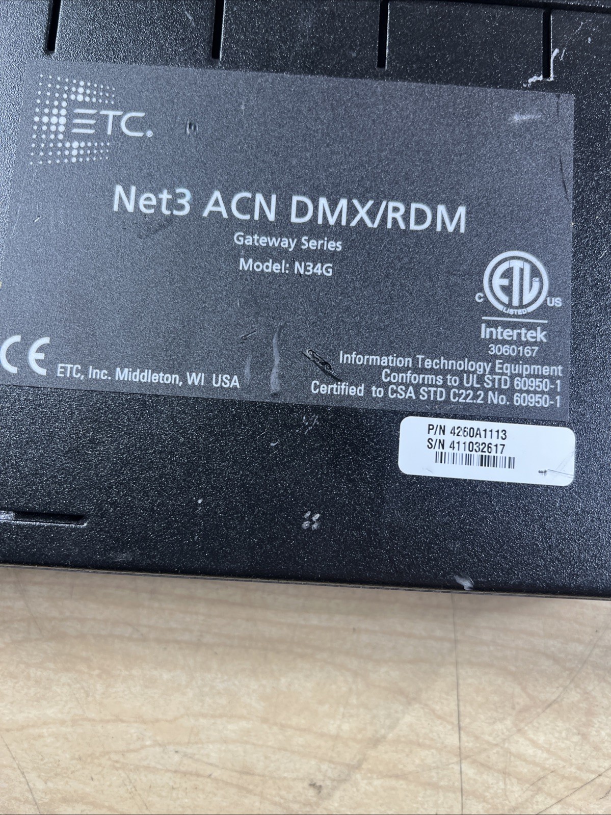ETC NET3 ACN GATEWAY DMX/RDM