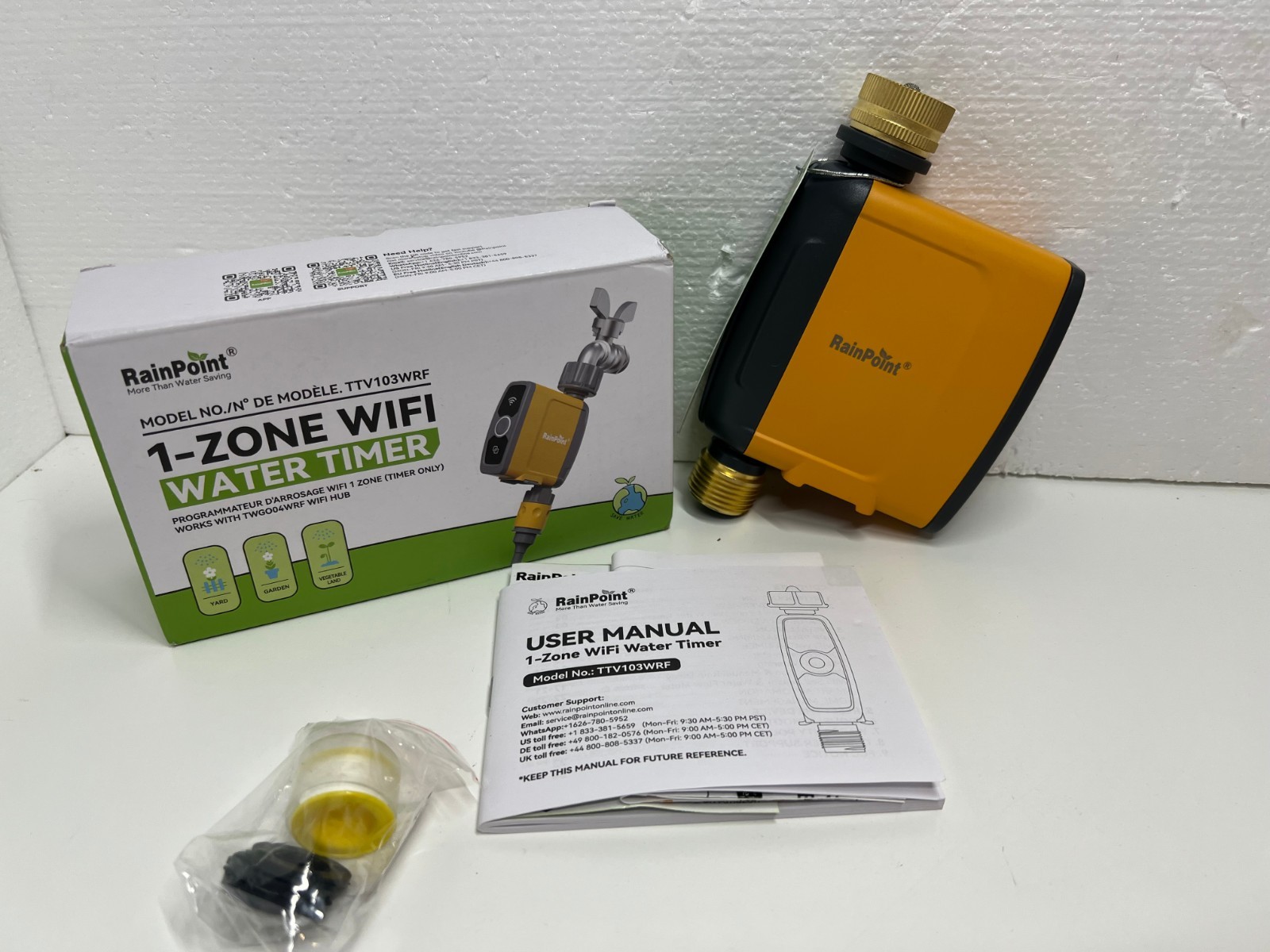 RAINPOINT WiFi Water Timer, Smart Sprinkler System Valve With APP Voice Control