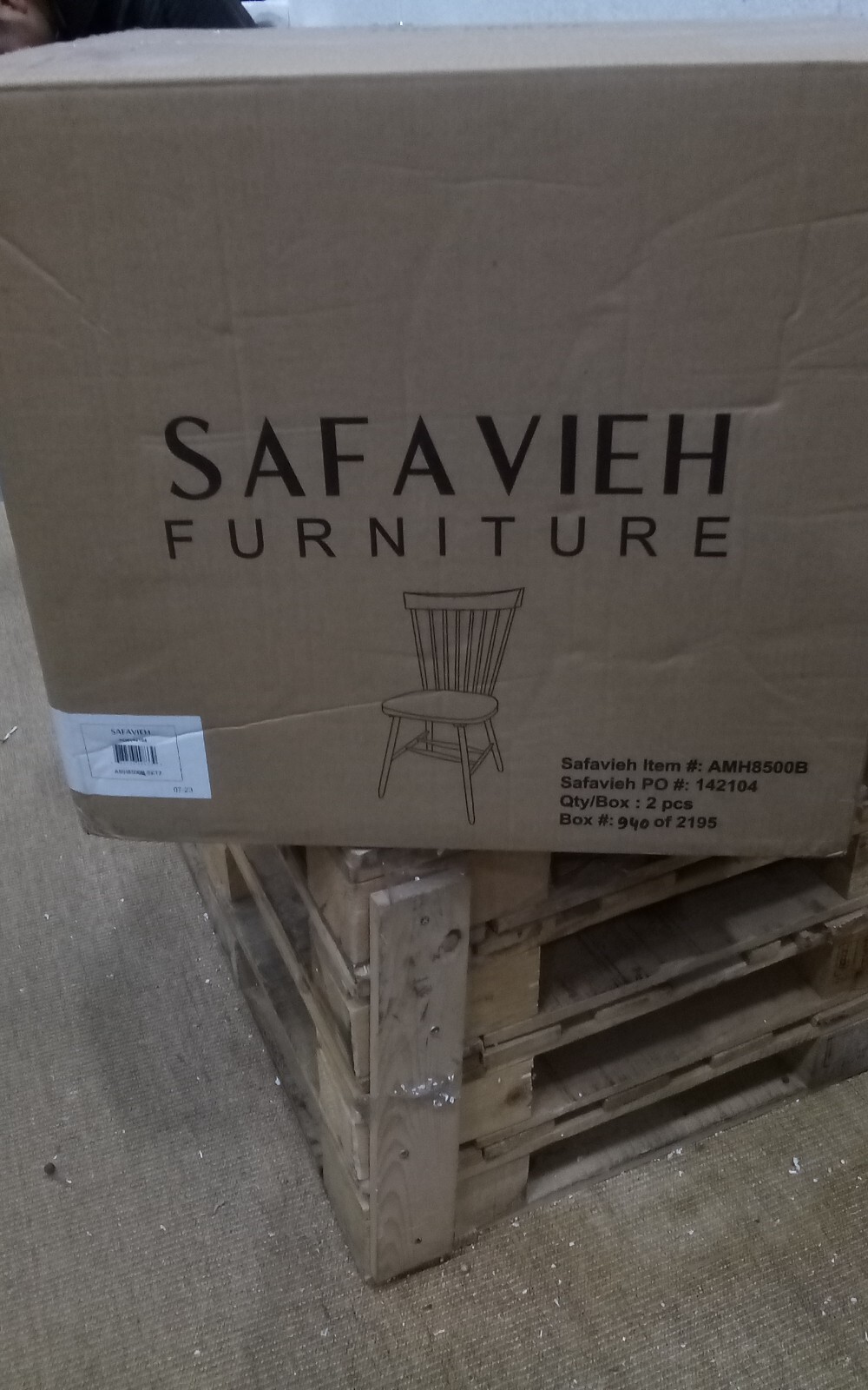 Safavieh PARKER SPINDEL SIDE CHAIR, Reduced Price 2172726113 AMH8500B