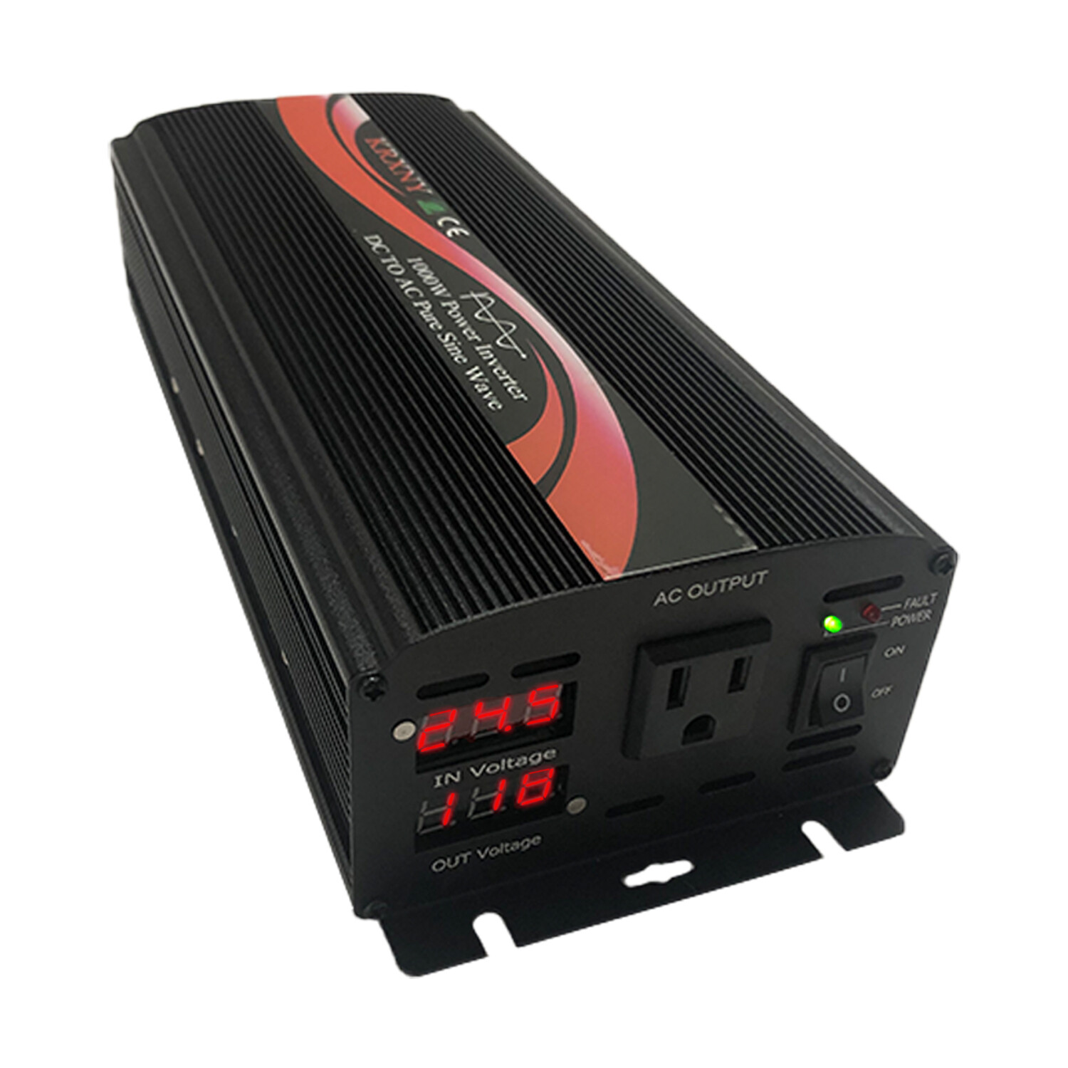 Power Inverter Pure Sine Wave 12V 24V 48V DC to 110V AC 60HZ 1000W 1500W 2000W