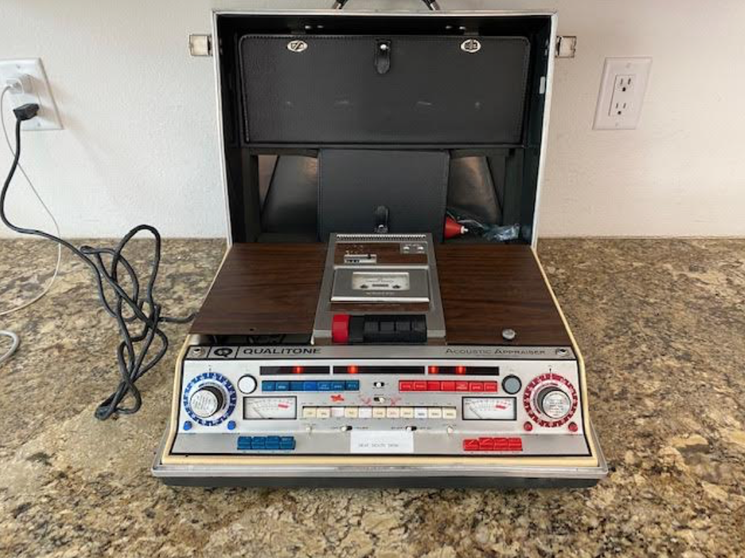 Qualitone Acoustic Appraiser Audiometer ANSI Hearing Threshold Level