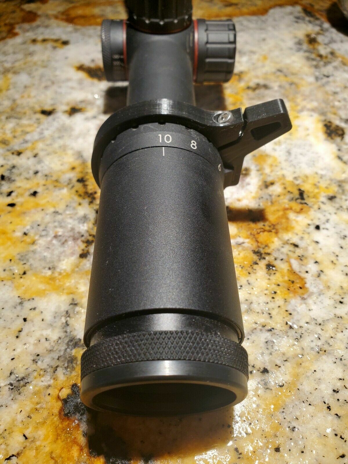 Bushnell Nitro 2.5-10x44 scope throw lever