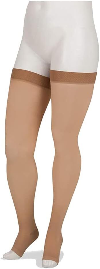 Juzo Basic 4412 REG Thigh OT Silicone TB Stockings 30-40 Compression Size Color