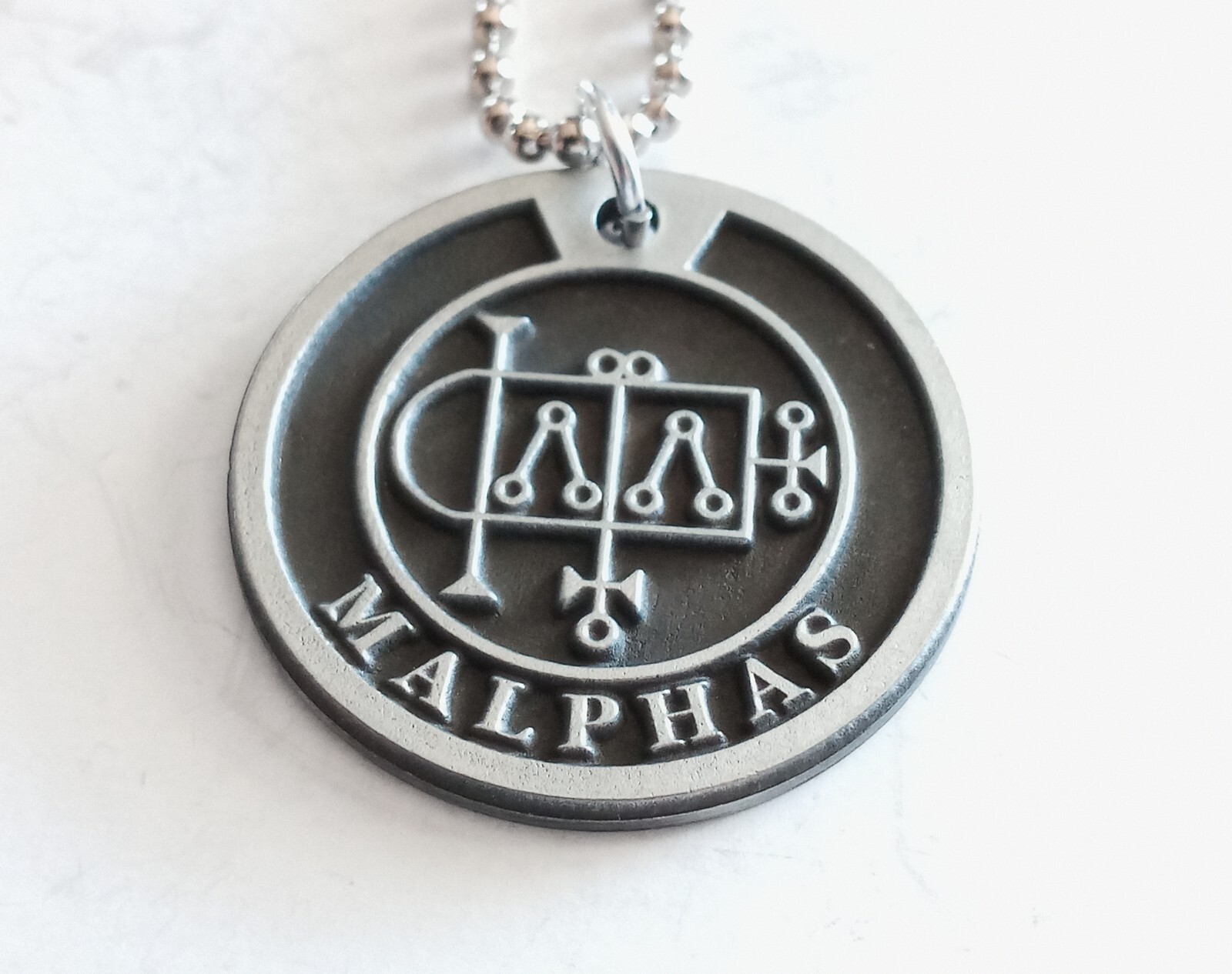 #39 Malphas Sigil Ring Solomon the King 72 Demons + Optional Pendant