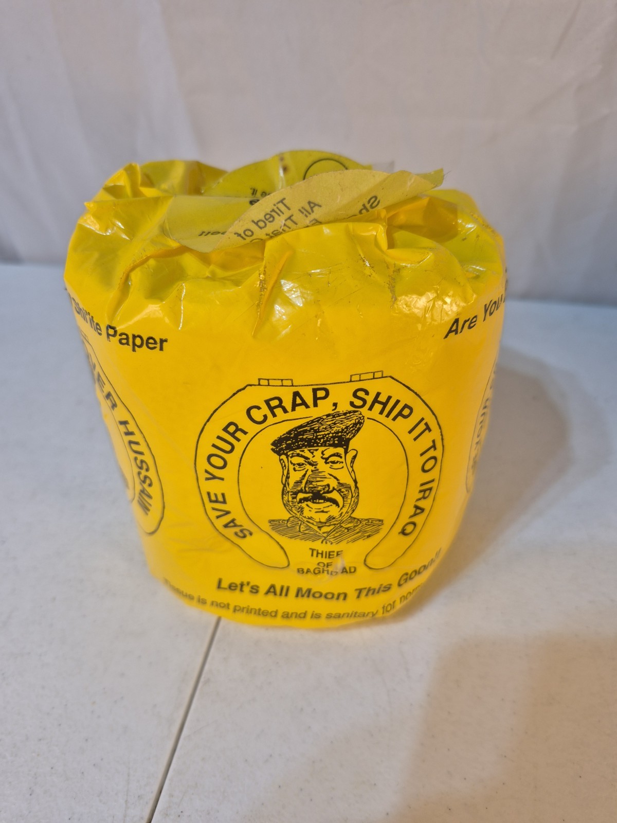 Saddam Hussein Vintage Toilet Paper Comedic Gag Gift  (Shi'ite Toilet Tissue)