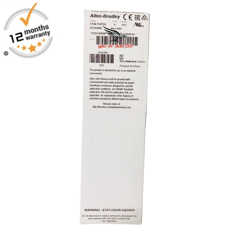 New Allen Bradley 1734-TOPS POINT I/O Terminal Base Spring Clamp 8 Terminations