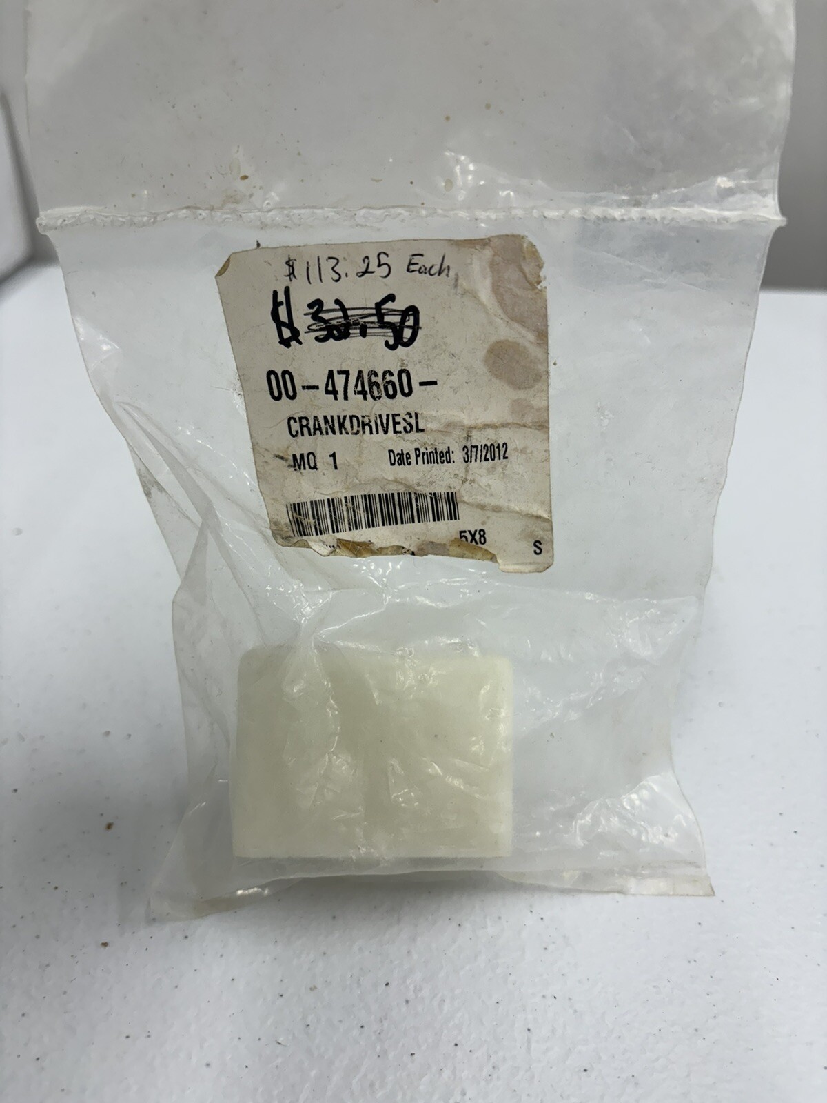 00-474660 Hobart Slide,Slider,Crank,Drive Genuine OEM HOB00-474660 NEW IN BAG