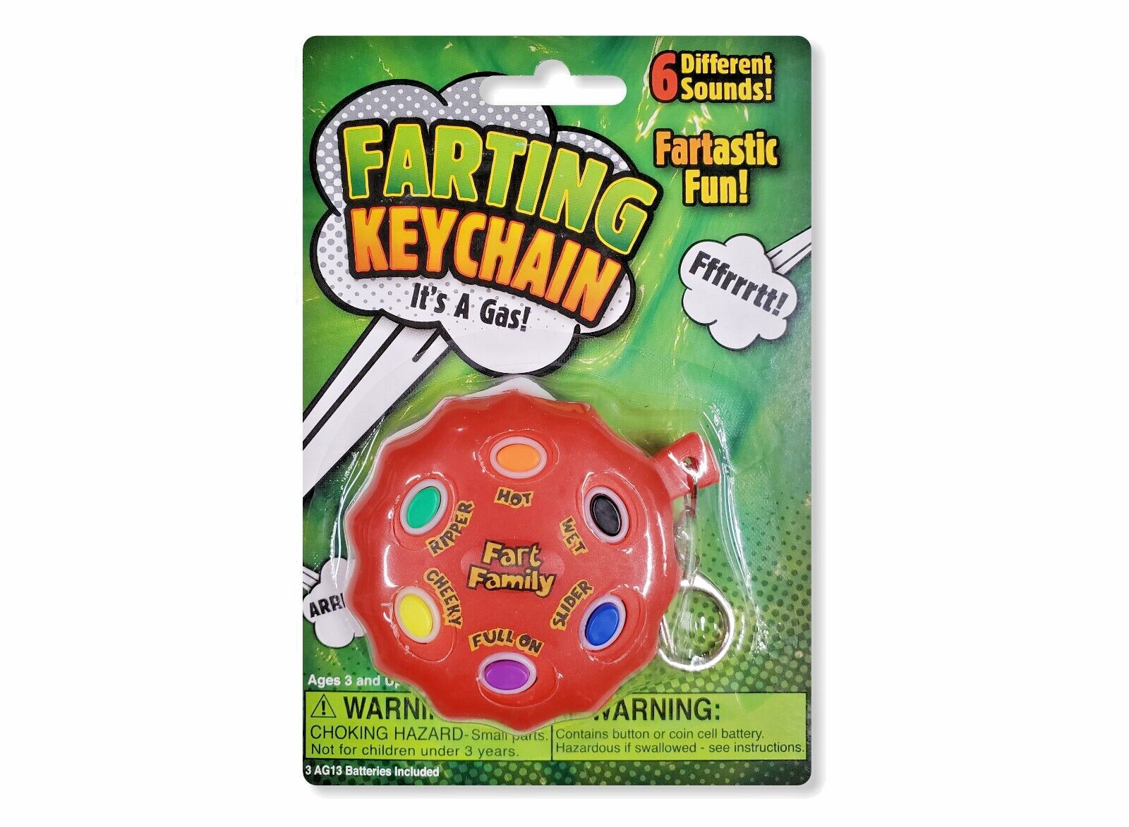 Fart Sound Keychain Prank Gag Joke Funny Farting Keychain Machine 2.5"