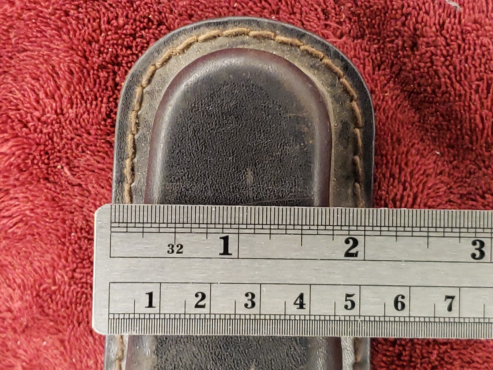 Hoffritz Brand Stitched Leather Sheath 5"