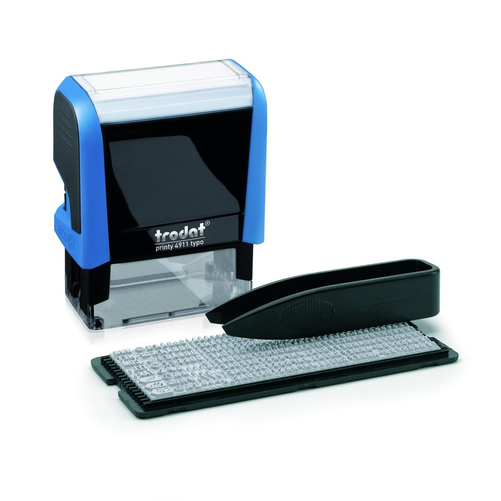 Trodat Printy 4911 DIY Self Inking 2.2 inches x 1.2 inches, Black Ink