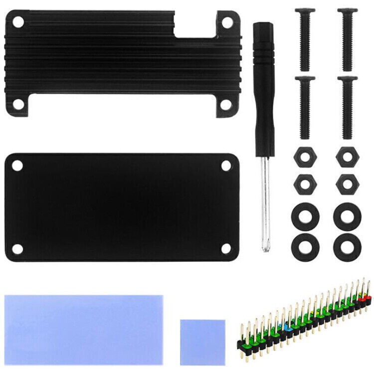 Aluminum Armor Cooling Case Heatsink Case Cover Shell for Raspberry Pi Zero 2W