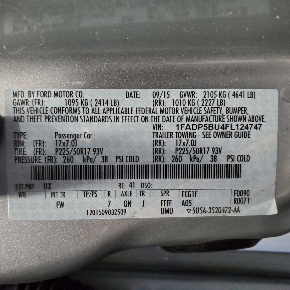 C-MAX 2015 Air Shutter 1157295