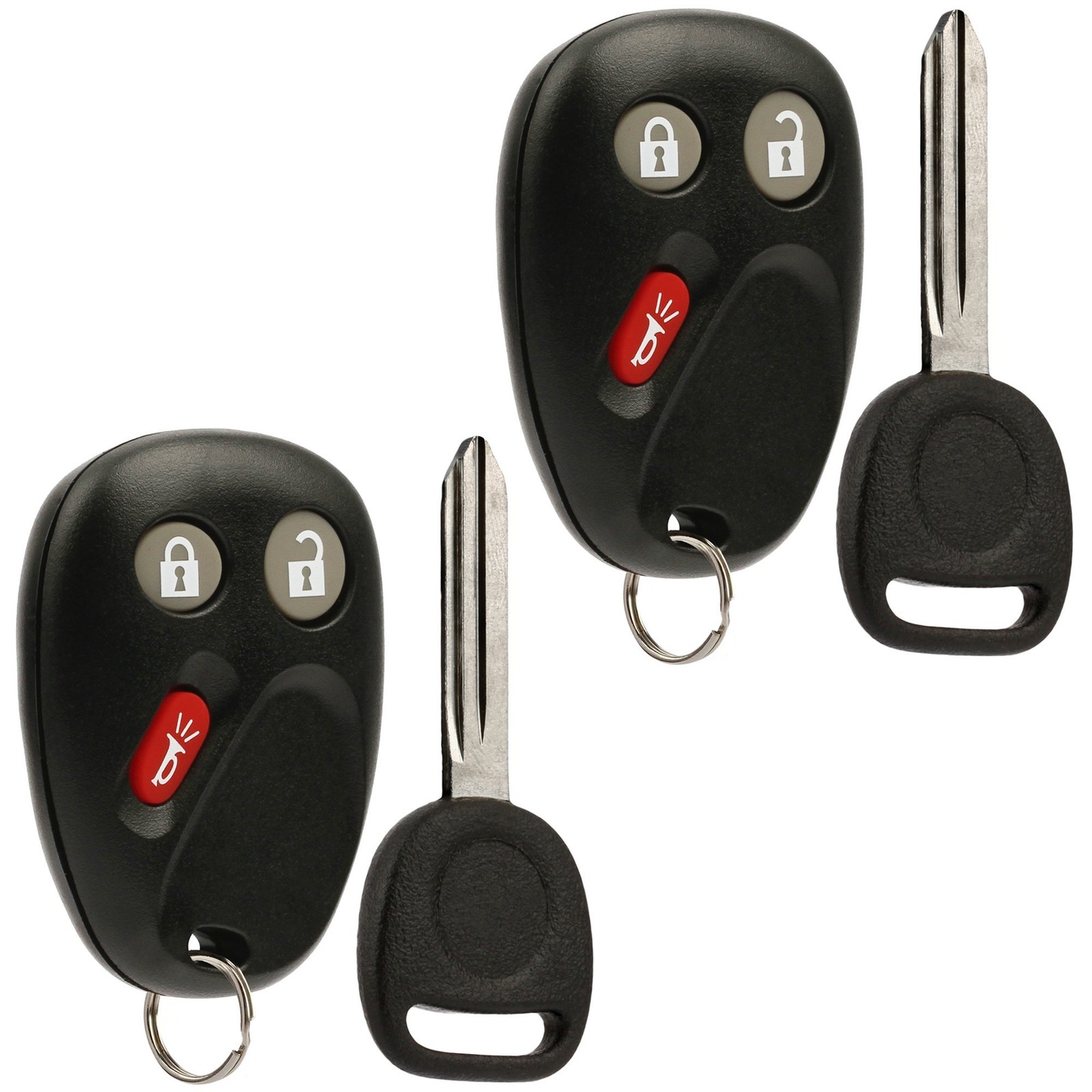 Key Fob Keyless Entry Remote with Ignition Key fits 2003-2006 Chevy Avalanche...