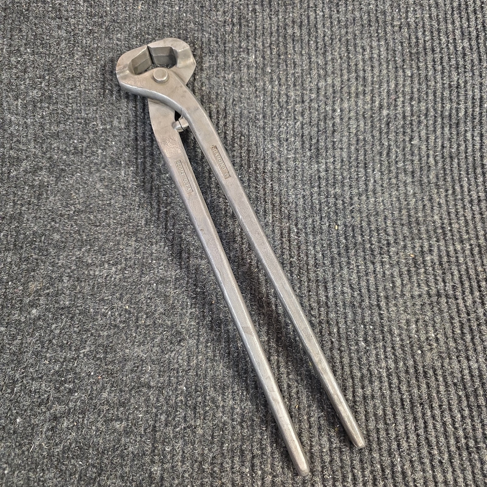 Vintage 14" Diamond Tool GG014 End Nipper Pliers Made in USA Blacksmith Farrier