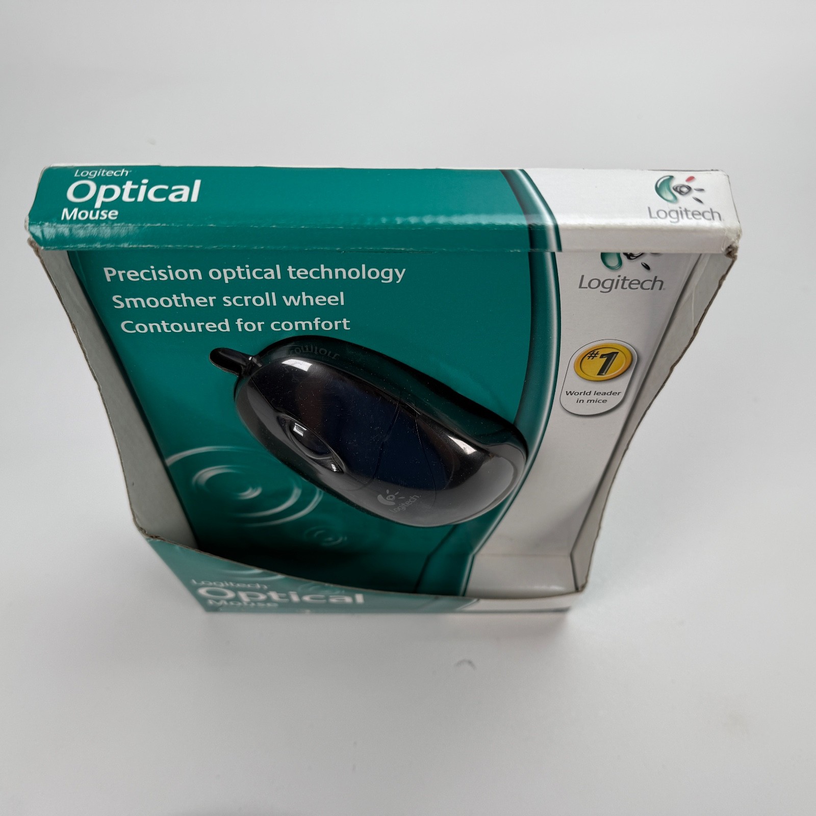 Logitech Optical 3 Button Mouse PC Mac 931145-0403 Vintage Computing NOS