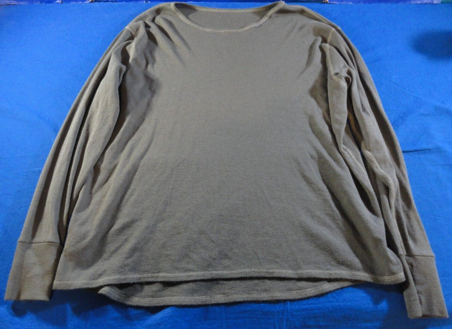 FR FIRE RESISTANT GREEN LONG SLEEVE BASE LAYER MILITARY ISSUE SHIRT 52X25.5