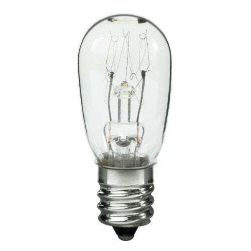 10S6/10/250 Bulb 10W 250V S6 Clear Incandescent Candelabra Base