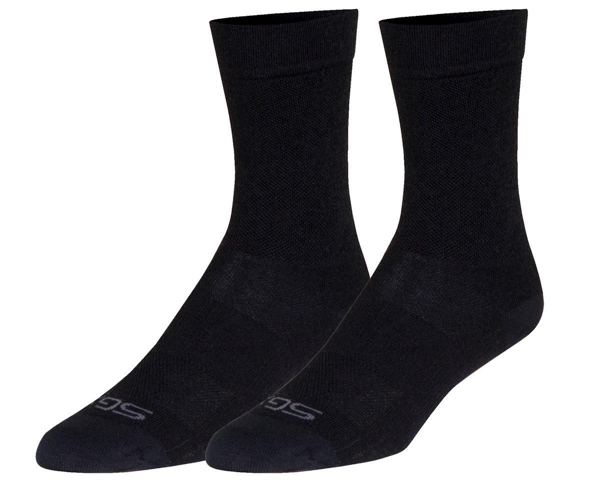 Sockguy 6" SGX Wool Socks (Black)
