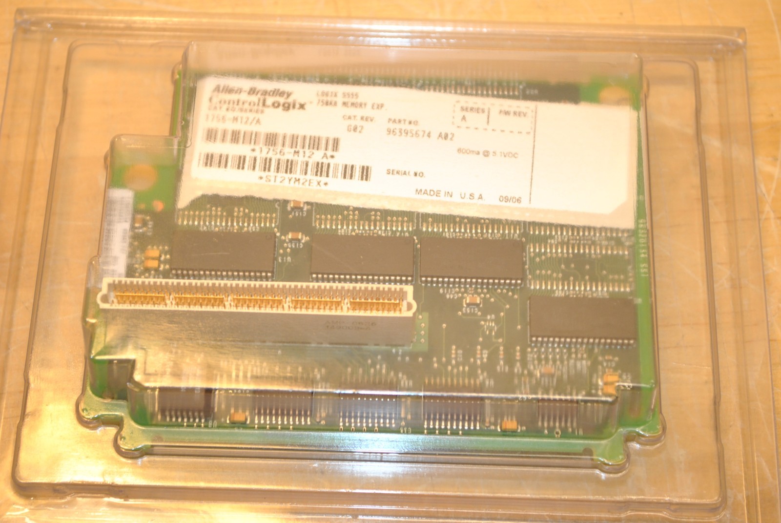 Allen Bradley 1756-M12 Rev A 96395674 ControlLogix Expansion Memory Rev G 02