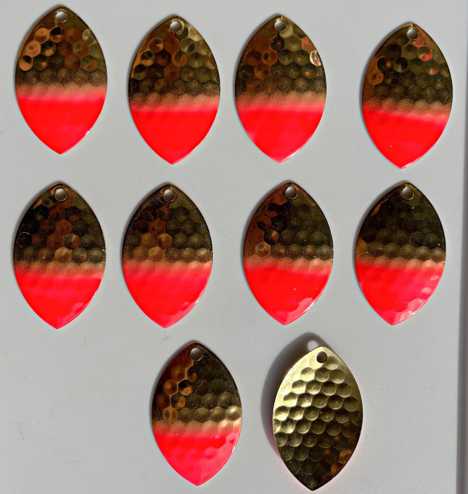 Pkg of 10 each Size 5 Mag Willow Series Blades/Hex Brass w/Flame Tip