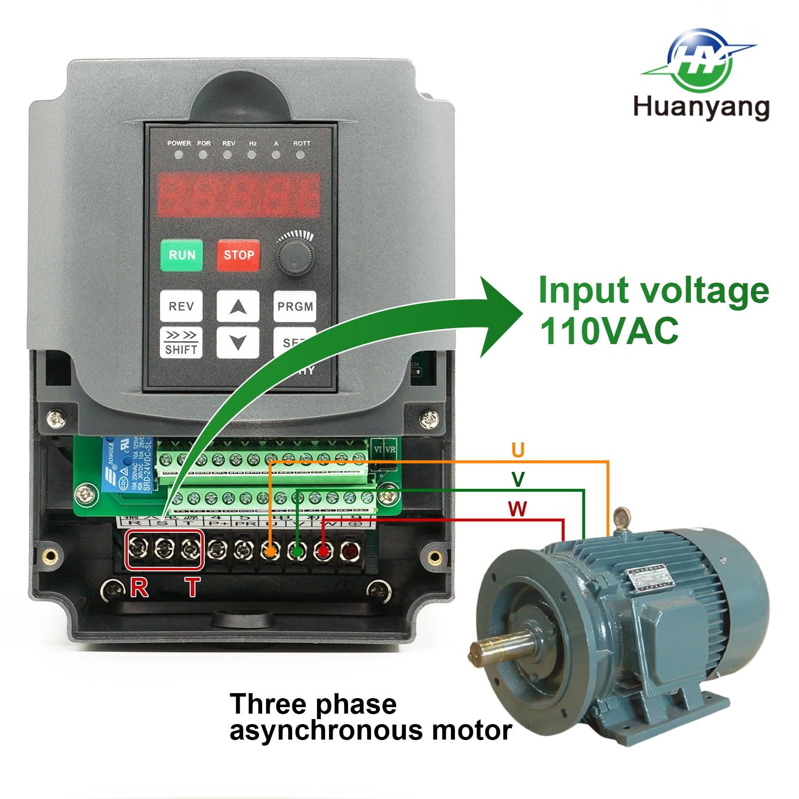 Vfd Convertervariable Frequency Drivesingle Phase 110v Input for Power เนยเ...