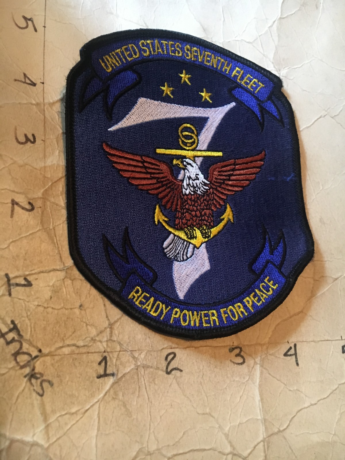 US Navy Seventh Fleet Ready Power for peace patch 10/5/25