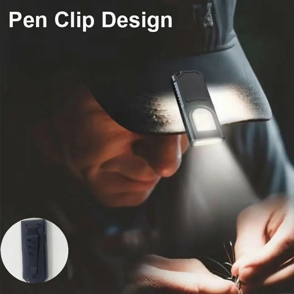 Powerful Mini LED Keychain Flashlight USB Rechargeable Waterproof EDC SOS Light