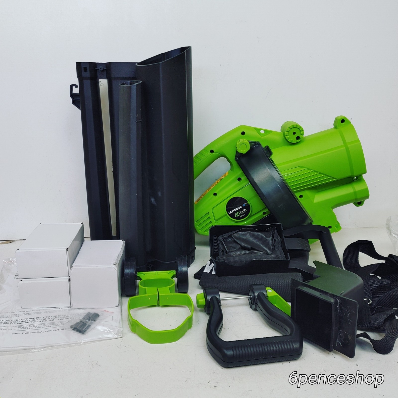 Used-Earthwise 3in1 2x20-Volt Cordless Leaf Blower/Vac/Mulch