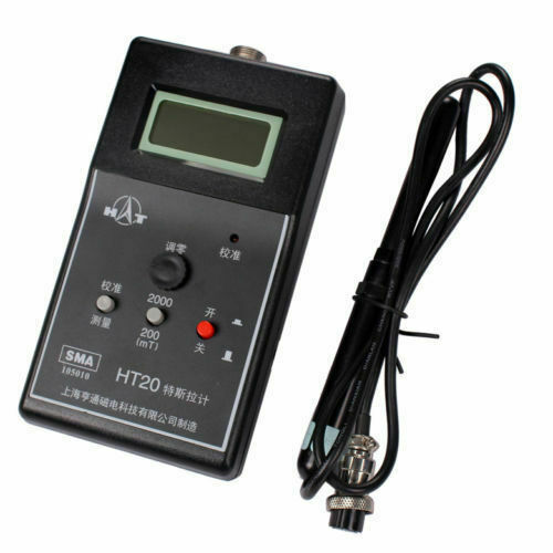 Handheld HT20 Gauss Meter Tesla Meter Fluxmeter Surface Magnetic Field Tester