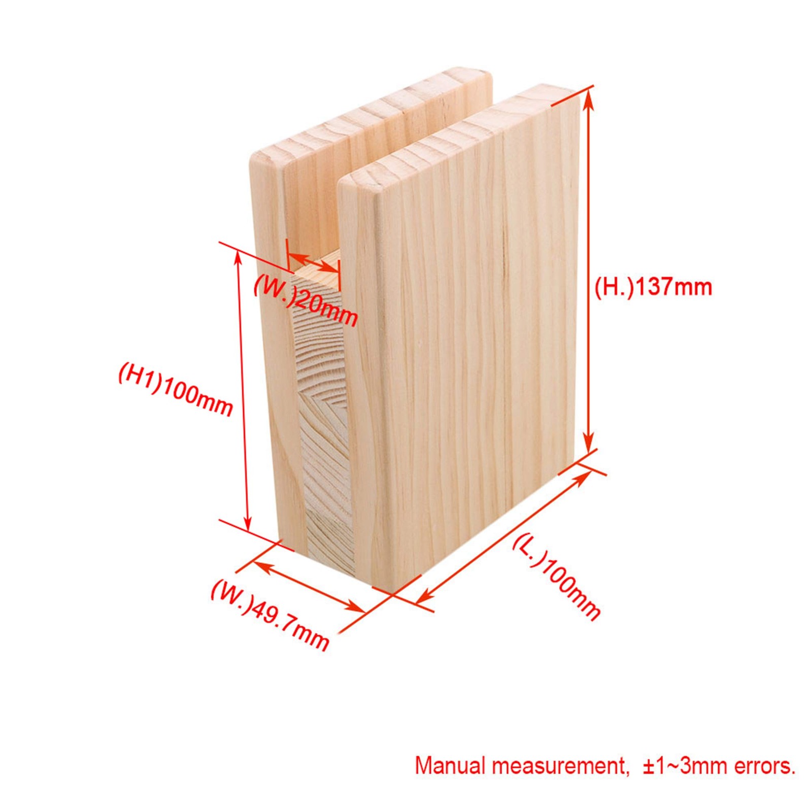 4 PCS Heavy Duty Wood Bed Furniture Risers 10cm x 10cm x 2cm Sofa Table Lift