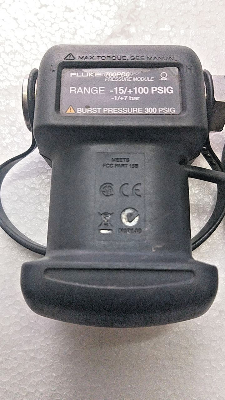 Fluke 700PD6 PRESSURE MODULE RANGE -15/+100 PSIG