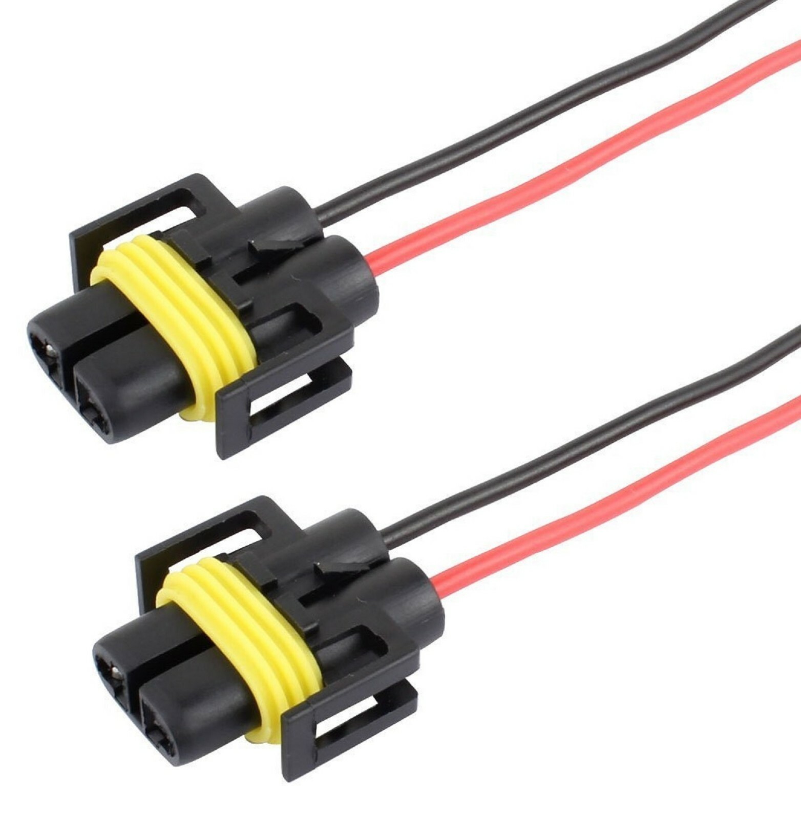 Wire Pigtail Female S H11 Two Harness Head Light High Beam Socket Connector Plug