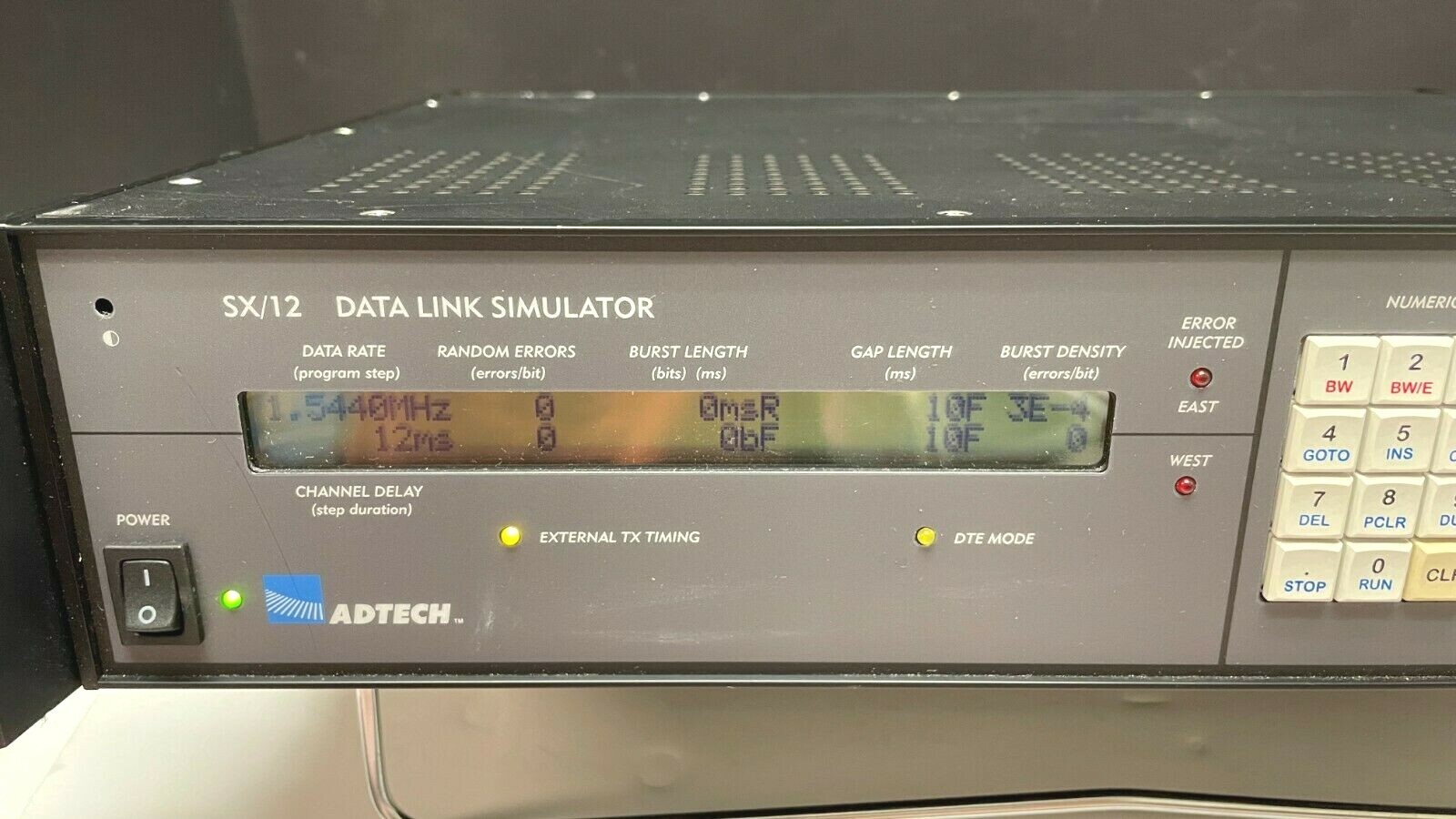 ADTECH SX/12 DATA LINK SIMULATOR (MODEL SX/12-1)