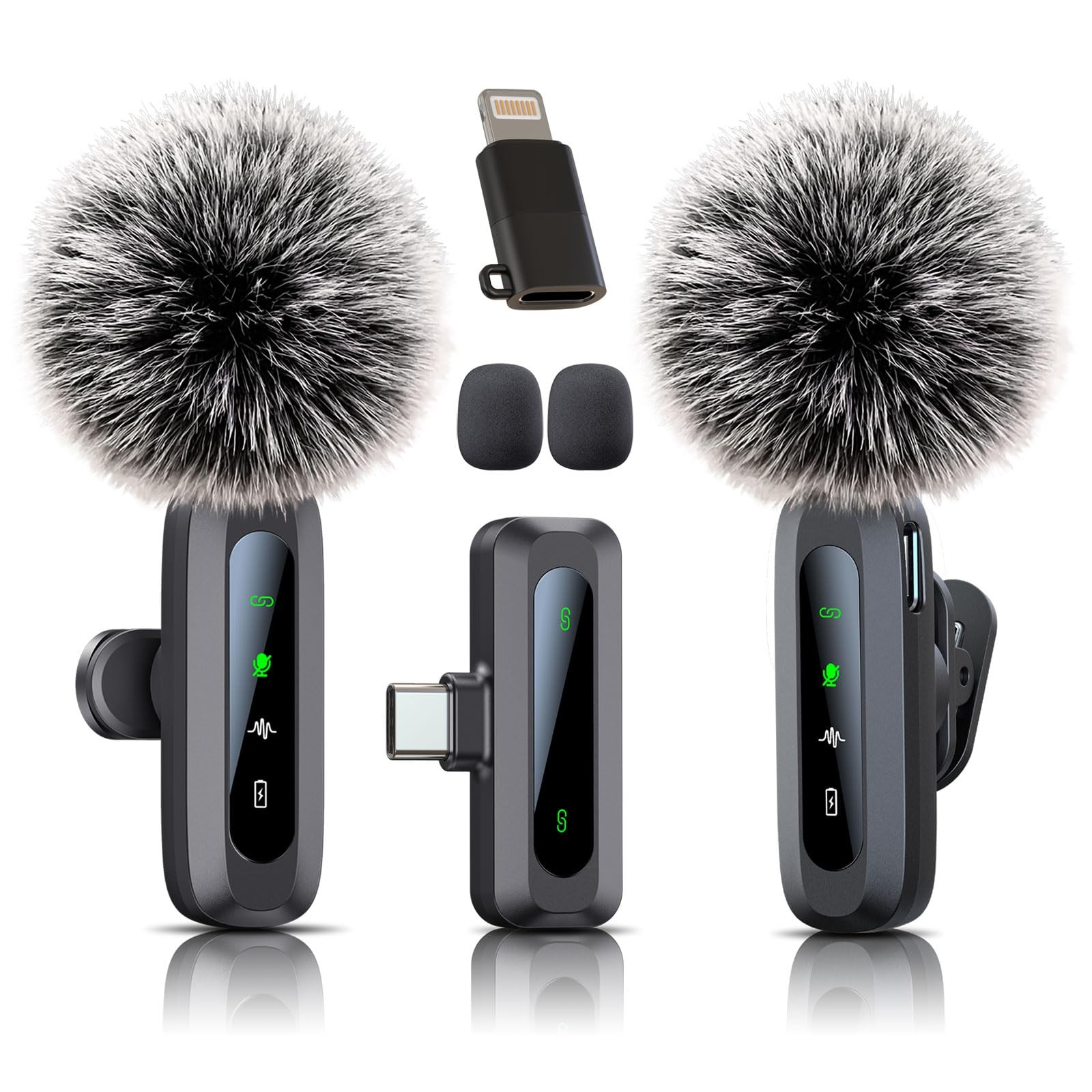 Uewpv Wireless Mini 01_All iPhones & Androids (USB-C + Lightning), Black