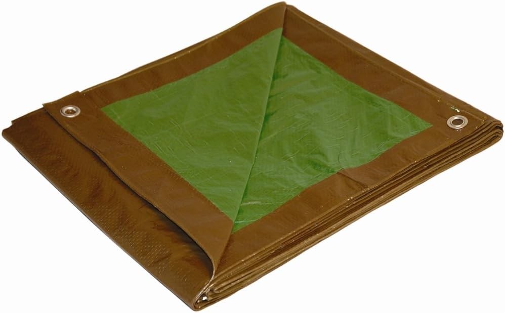 12' x 20' Foremost Tarp 11220 Brown/Green 12 Ft x 20 (7-Mil),