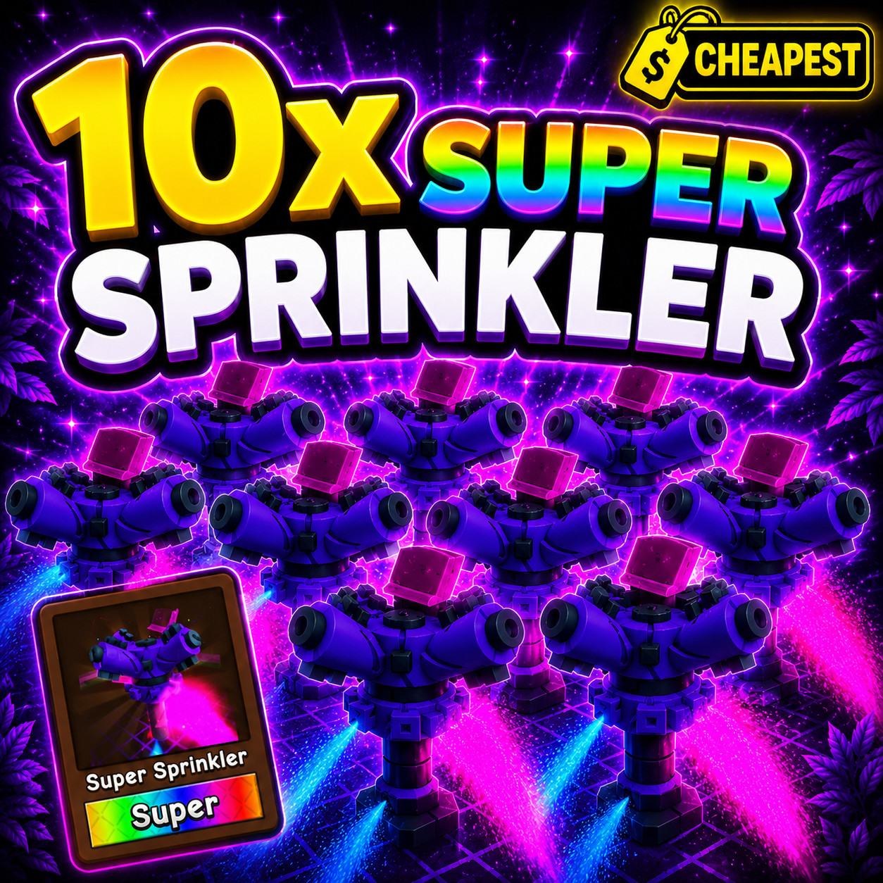 10x Super Sprinkler  Grow A Garden 2 | GAG2 | CHEAPEST | FAST DELIVERY