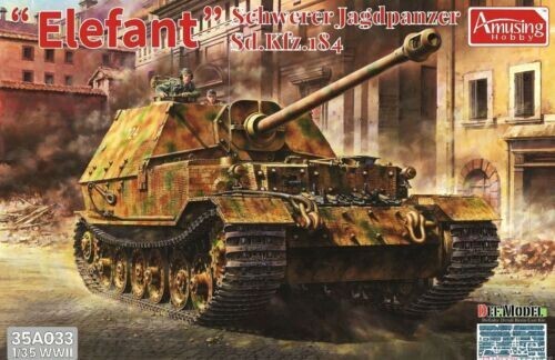 Amusing Hobby 1:35 ELEFANT SCHWERRER Jagdpanzer Sd.Kfz.184 w/INTERIOR#35A033~NEW