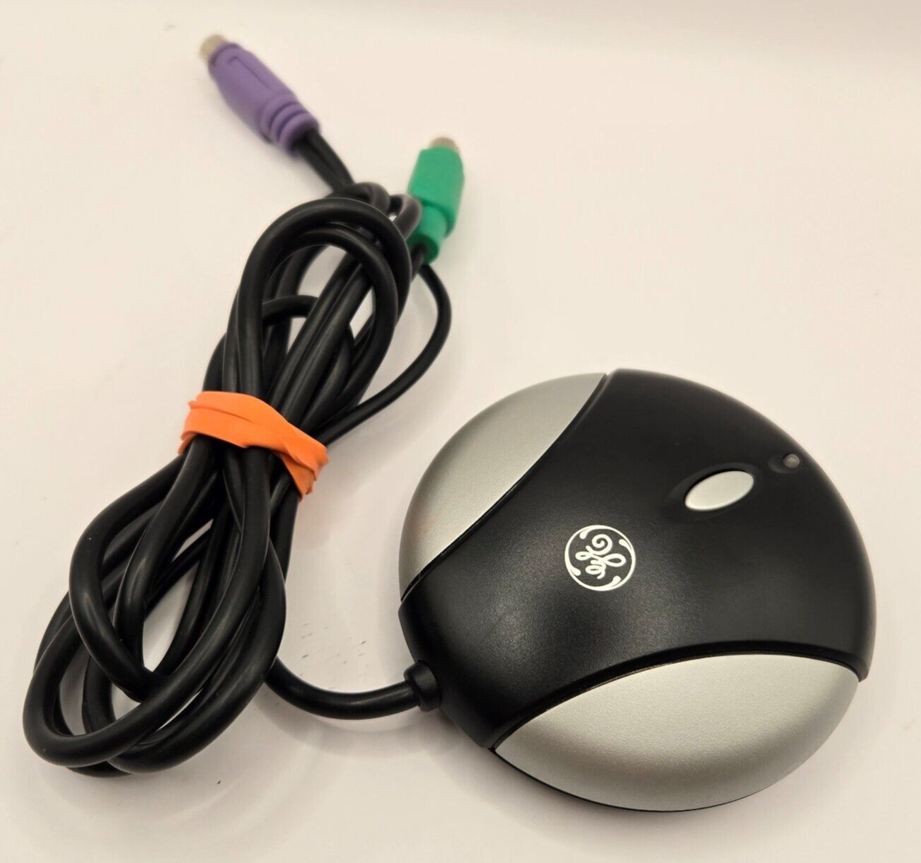 Genuine GE Small Rounded PS 2 Wired Mouse Keyboard IR Receiver Only Clean
