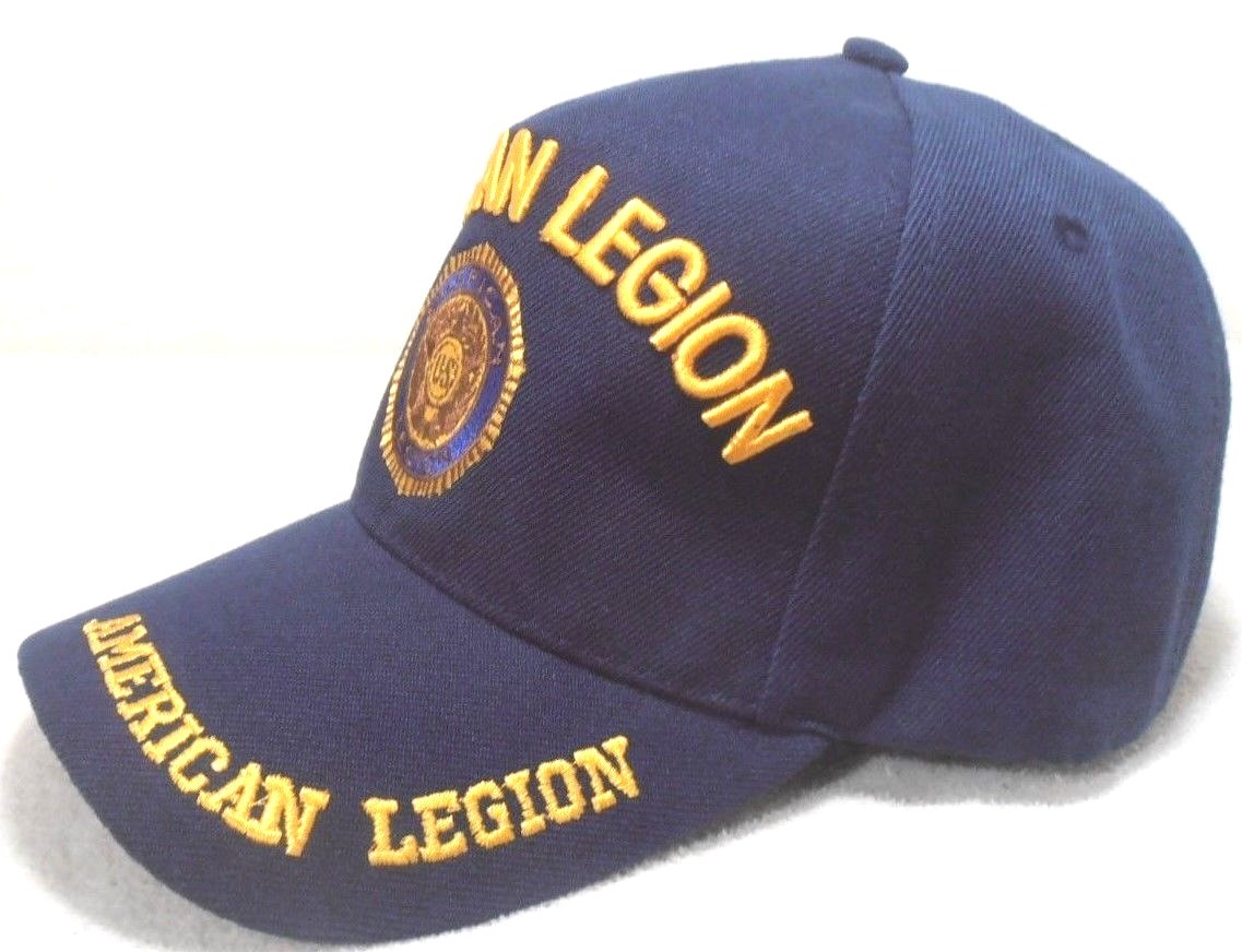 AMERICAN LEGION MILITARY CAP AMERICAN LEGION HAT NAVYBLUE WITH INSIGNIA