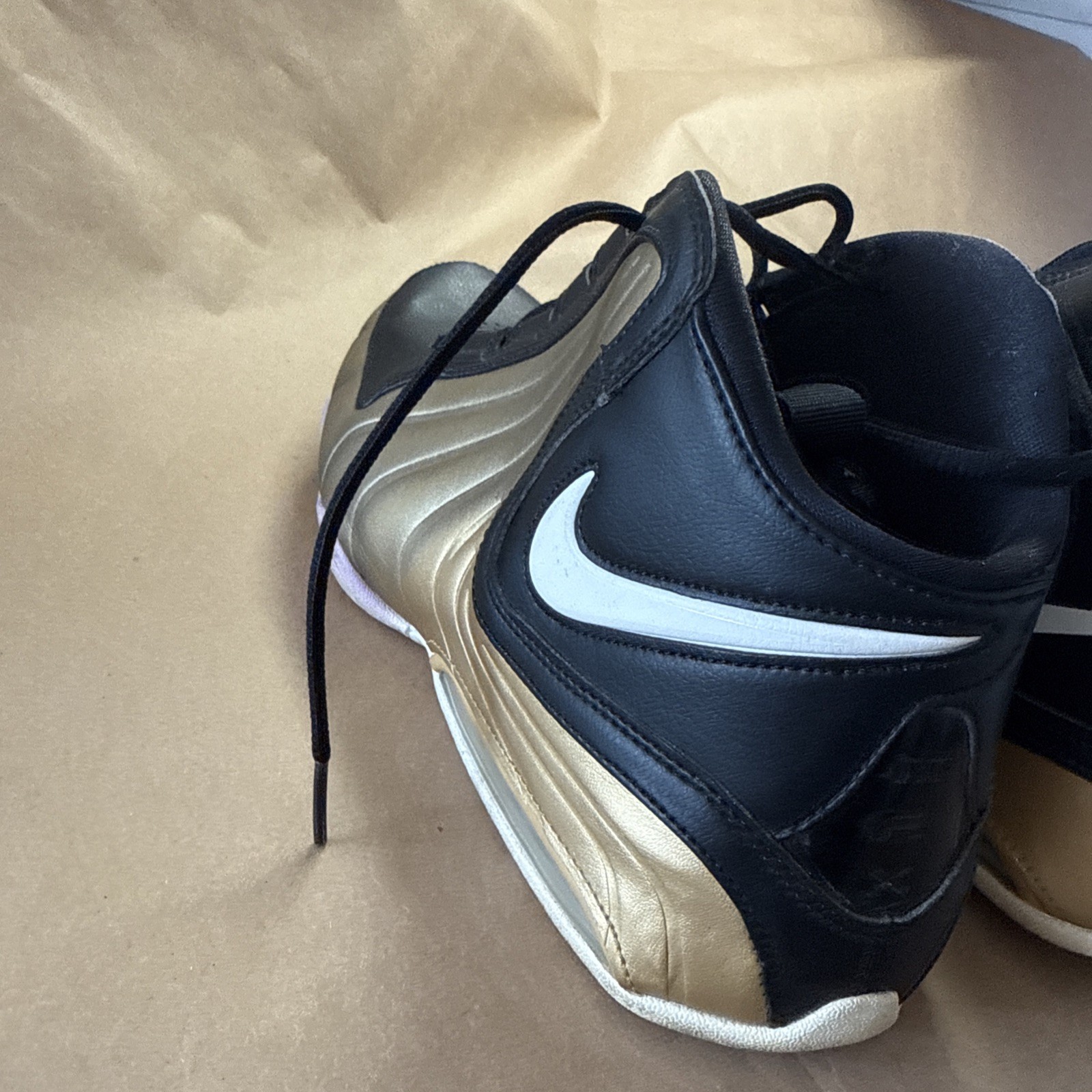 Nike Air Max Wavy "Black Gold" Black Metal Gold White AV8061-003 Men's 11