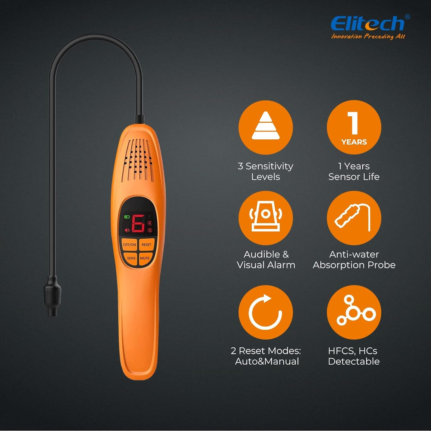 LD-100 Heated Diode Refrigerant Leak Detector for HVAC & AC Systems