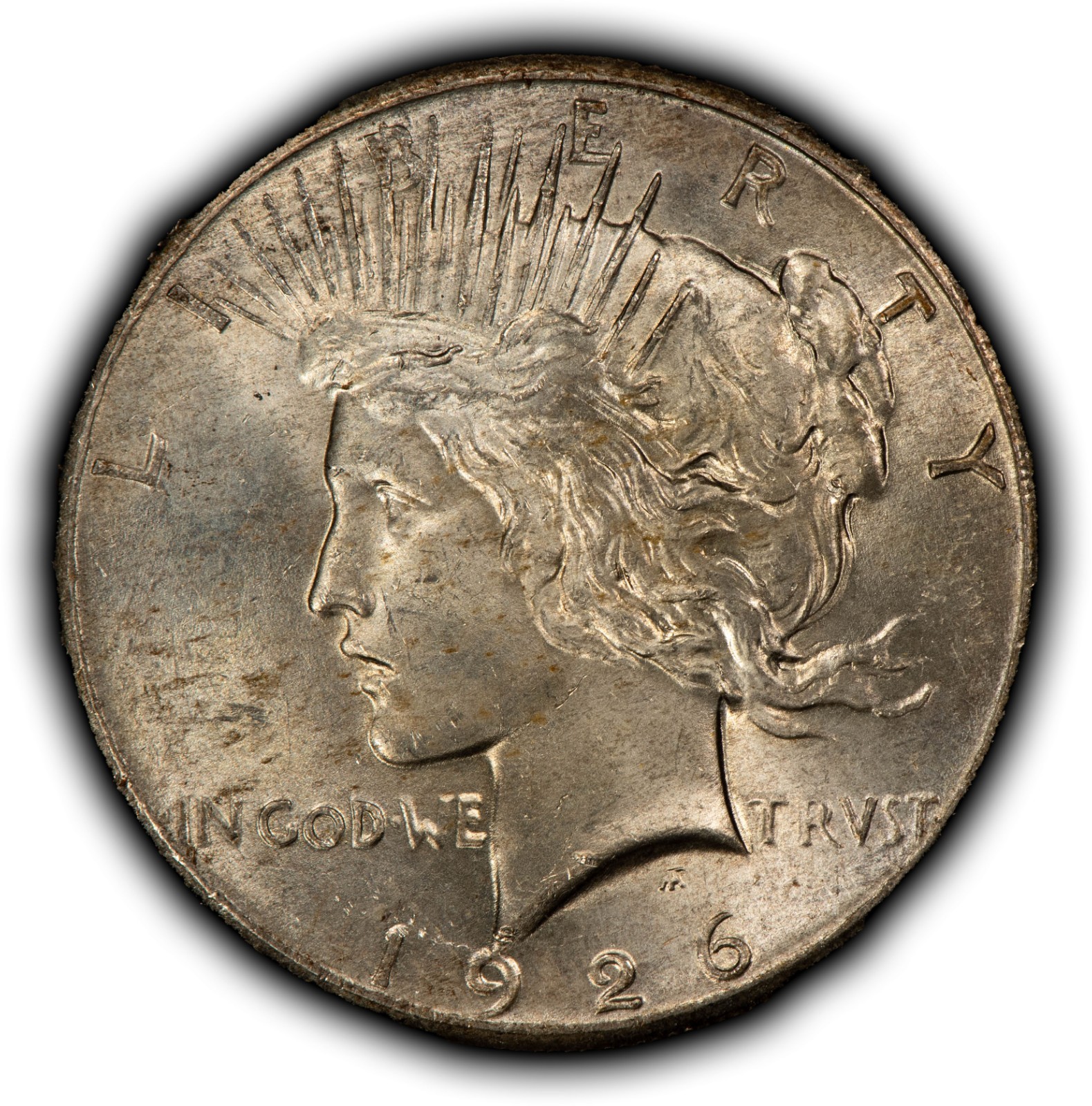 1926 $1 Silver Peace Dollar - Original BU Semi Key Date - VIDEO - SKU-D7269