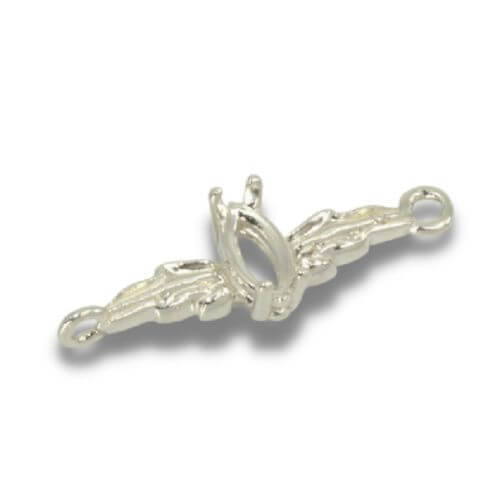 Marquise Leaf Design Pre-notched Bracelet Link